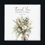 Rustic Flowers wedding bouquet wedding favours Magnet<br><div class="desc">Rustic Flowers wedding bouquet wedding favours magnet
This design is perfect for your greenery white floral rustic boho wedding theme. Easily customise and personalise by adding text. This beautiful gift is perfect to aww your guest. and the last congratulation for your wedding</div>