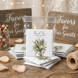 Rustic Flowers wedding bouquet wedding favours Magnet