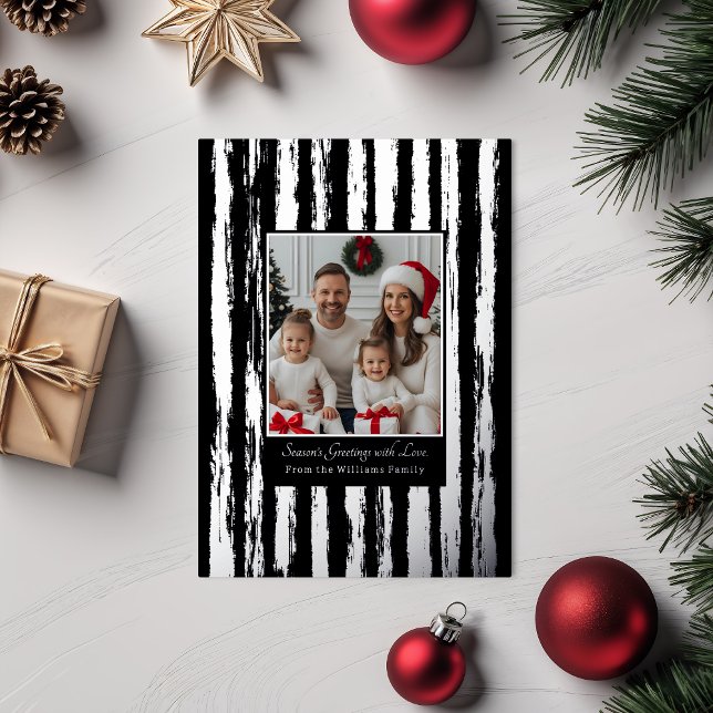 Rustic Foil Christmas Cards Template Photos Black  (Creator Uploaded)