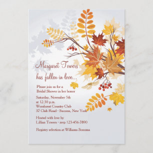 Rustic Foliage Invitation