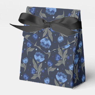 Rustic folk art floral texture favour box