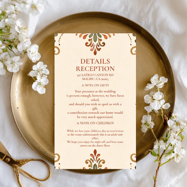 Rustic Folk Botanical Mexican Enclosure Card (Creator Uploaded)