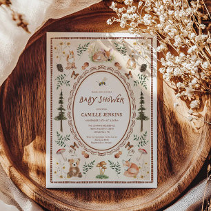 Rustic Forest Baby Shower Invitation