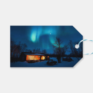 Rustic Forest Cottages & Cozy Cabins Nature Photos Gift Tags