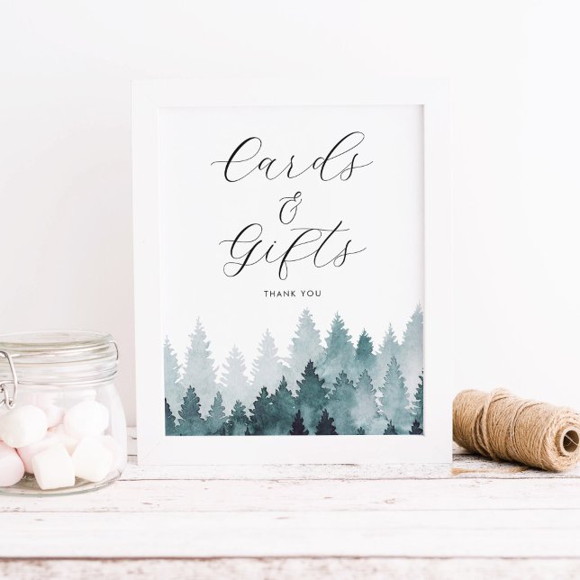 Rustic Forest Crads and Gifts Sign (Creator Uploaded)