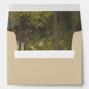 Rustic Forest Elegant Wedding Envelope