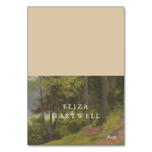 Rustic Forest Elegant Wedding Place Card