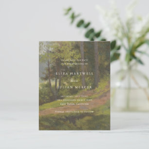 Rustic Forest Elegant Wedding Save the Date