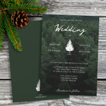 Rustic Forest Landscape Pine Tree Woodland Wedding