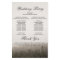 Rustic Forest Misty Landscape Wedding Program Card