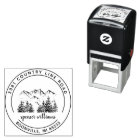 Rustic Forest Mountain Sketch Return Address