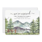 Rustic Forest Mountain We've Moved New Home Moving