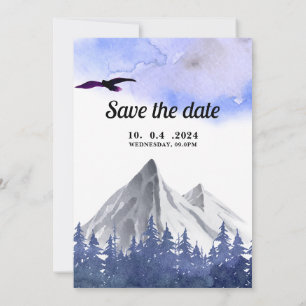 Rustic Forest Outdoor Invitation Card
