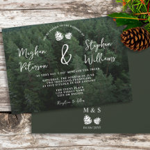 Rustic Forest Photo With Pinecones Nature Wedding