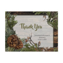 Rustic Forest Wedding Dark Wood Evergreen Bough