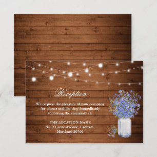Rustic Forget Not Me Enclosure Card
