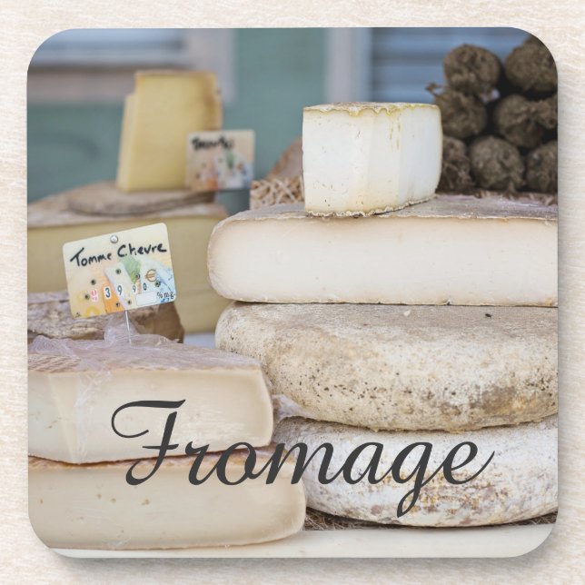 Rustic French Cheese Selection Coaster (Front)