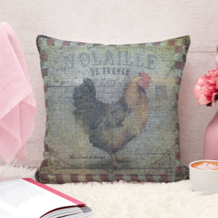 Rustic French Country Chicken Cushion