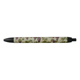 Rustic French Country Vineyard Grapevine Art Black Ink Pen