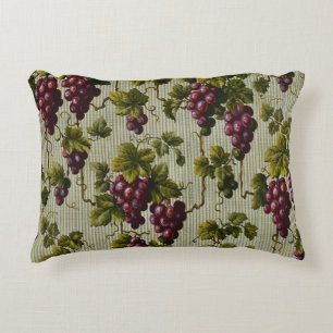 Rustic French Country Vineyard Grapevine Art Decorative Cushion