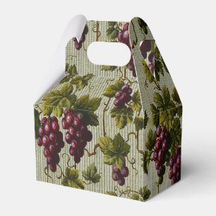Rustic French Country Vineyard Grapevine Art Favour Box
