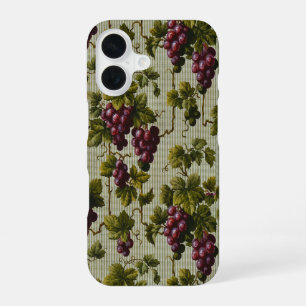 Rustic French Country Vineyard Grapevine Art iPhone 16 Case