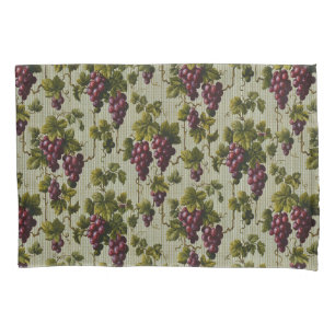 Rustic French Country Vineyard Grapevine Art Pillowcase