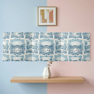 Rustic French Pastoral Village Vintage Cottagecore Tile
