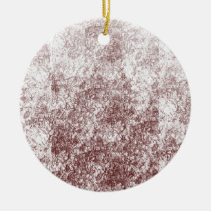 Rustic Frosted Christmas Ornament Gift
