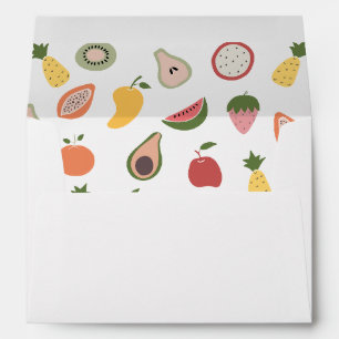 Rustic Fruits Pattern Envelope