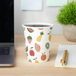 Rustic Fruits Pattern Paper Cups