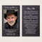 Rustic Funeral Photo Sympathy Memorial Prayer Card