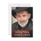 Rustic Funeral Simple Memorial Sympathy Photo