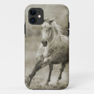 Rustic Galloping Andalusian Horse iPhone 11 Case