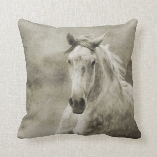 Rustic Galloping Andalusian Horse Cushion