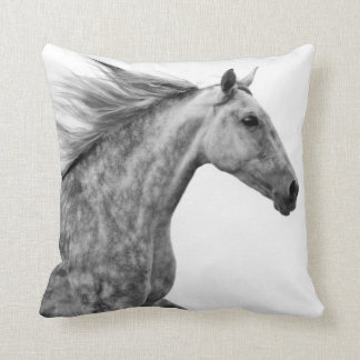 Rustic Galloping Andalusian Horse Cushion