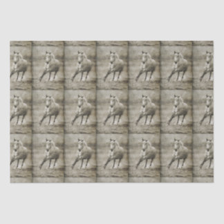 Rustic Galloping Andalusian Horse Tissue Paper