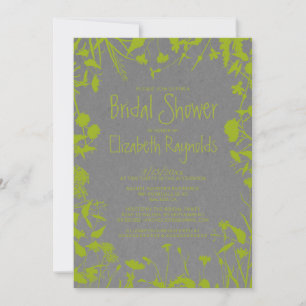 Rustic Garden Bridal Shower Invitations