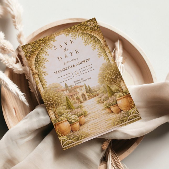 Rustic Garden Estate Wedding Save The Date (Creator Uploaded)