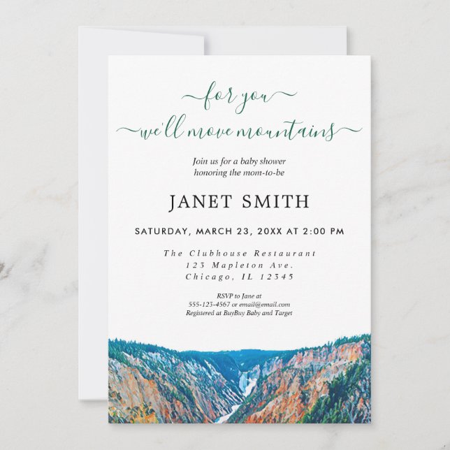 Rustic Gender Neutral Baby Shower Invitation (Front)