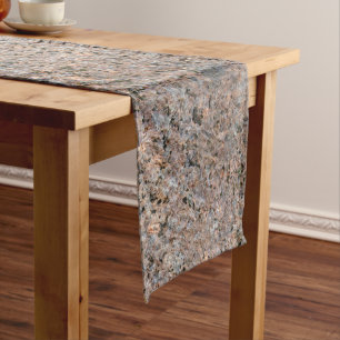 Rustic Geology Rock Texture Medium Table Runner