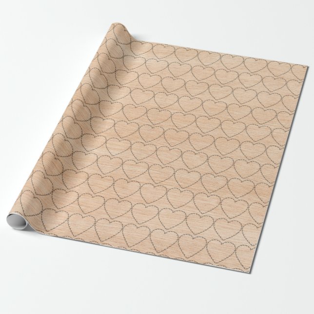 Rustic God's Love Christian Wrapping Paper (Unrolled)