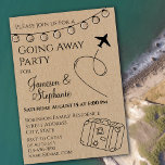 Rustic Going Away Party Invitation<br><div class="desc">Rustic Going Away Party Invitation. Rustic and simple going-away party invitation. Personalise with your details!</div>