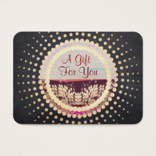 Rustic Gold Framed Horizon Logo Gift Card
