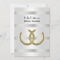 Rustic Gold Horseshoes Silver Wht V Bridal Shower