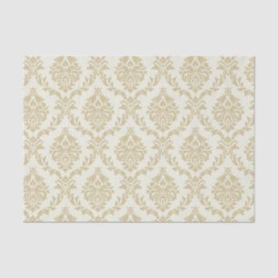 rustic gold,ivory,vintage,damasks,victorian,floral tissue paper