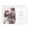 Rustic Gold Script Photo Save The Date