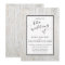 Rustic Gold Wood Grain Wedding Invitation