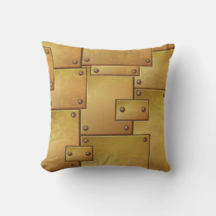 Rustic Golden Metal Cushion
