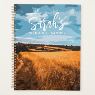 Rustic Golden Wheat Sunlit Country Summer Nature Planner